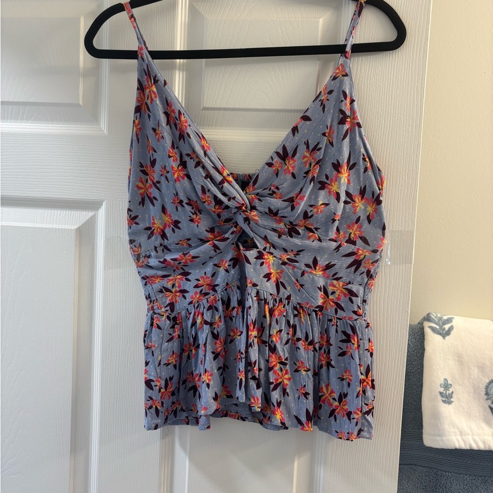 Angie Floral Print Spaghetti Strap Women's Top